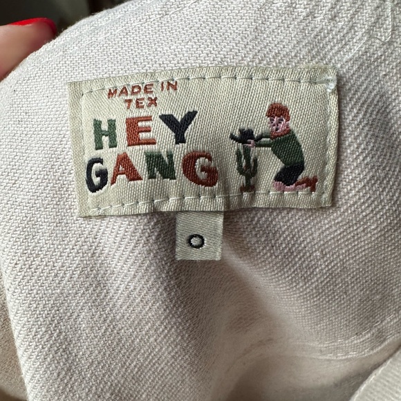 Hey Gang overalls- natural canvas - Picture 2 of 3